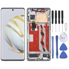 Alkuperäinen LCD-näyttö Huawei nova 10 -digitoijalle, koko kokoonpano kehyksellä (hopea)